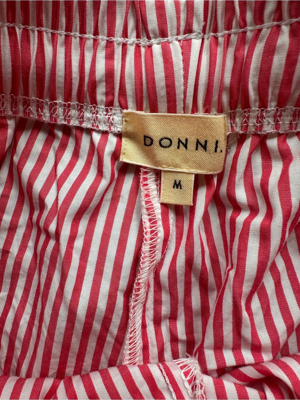 Donni Pop Stripe Drawstring pants size S - Picture 3 of 4